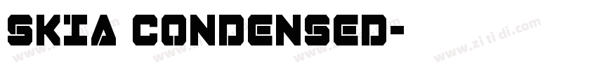 SKIA CONDENSED字体转换